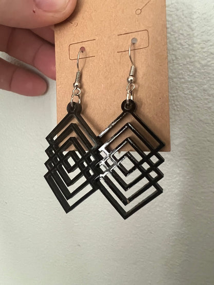 CLEARANCE! Geometric acrylic earrings